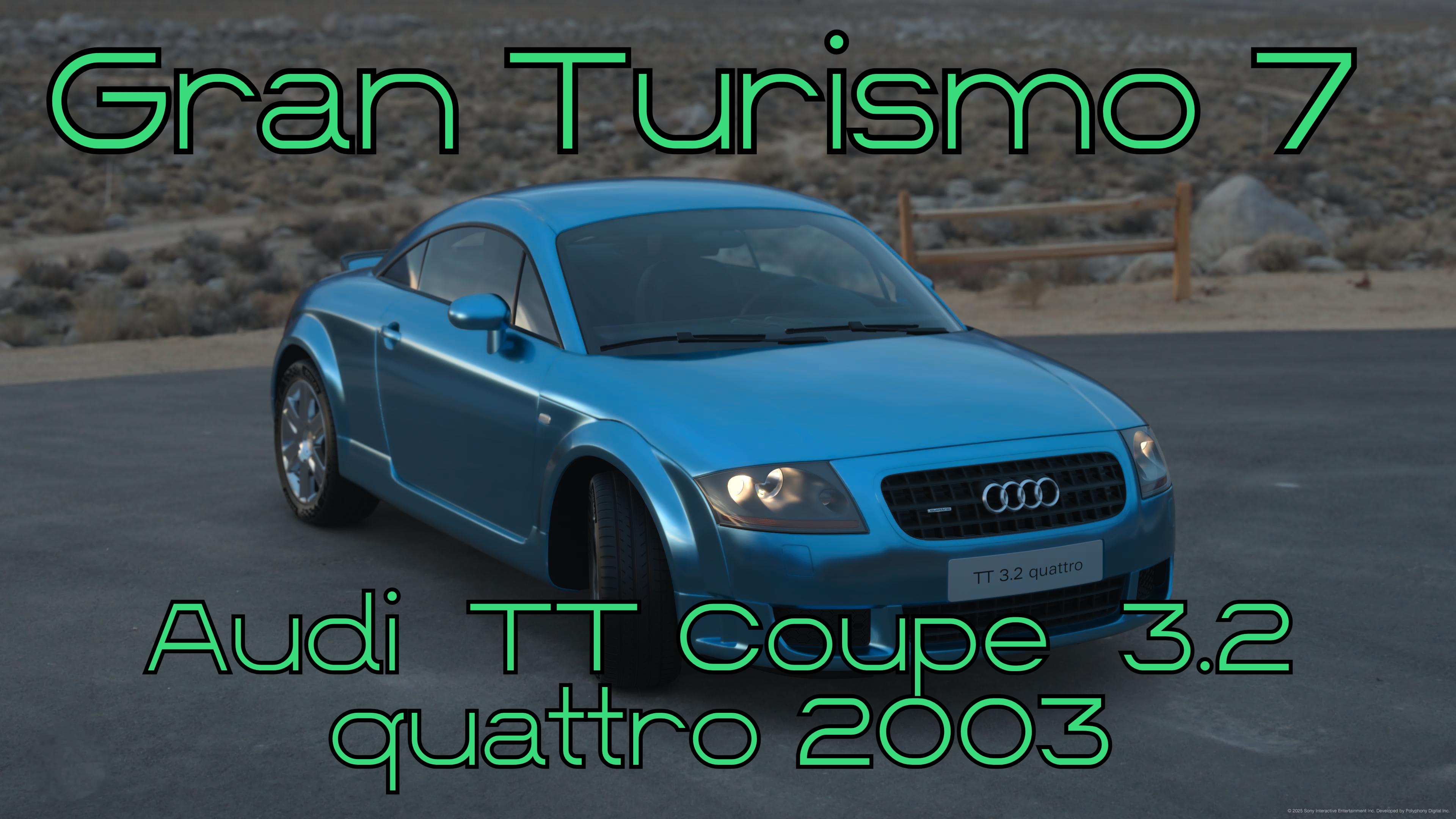 Audi TT Coupe 3.2 quattro 2003 — изысканный немецкий спорткар в мире Gran Turismo 7 🌍⚡️
