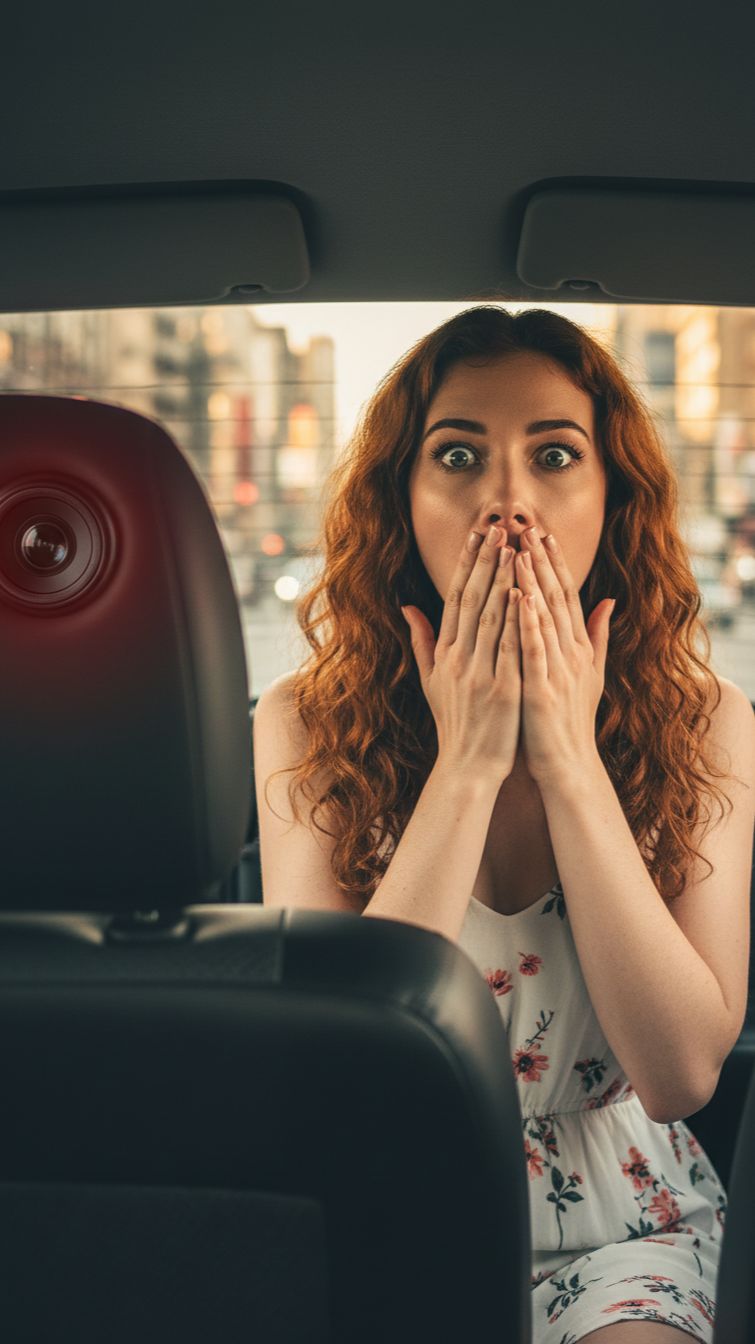 Камера в подголовнике таксиста 2