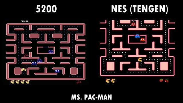 [Atari 5200] Vs [NES] Подробное сравнение Игр