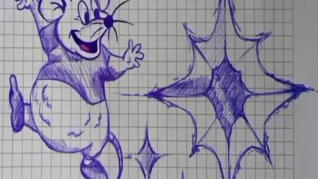 Разрисованная мышь! Музыка.