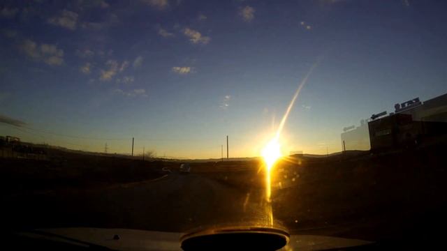 Дорога в закат, таймлапс г. Чита.