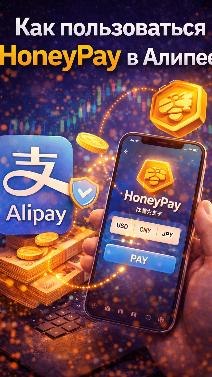 Как пользоваться HoneyPay в Алипей