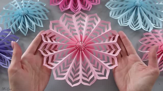 Красивые снежинки из бумаги своими руками 2026
