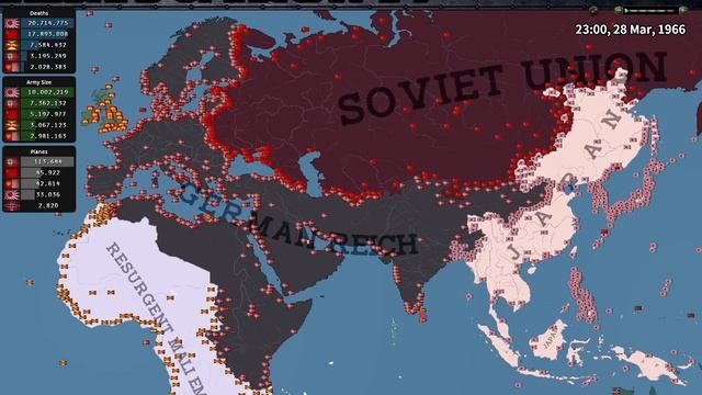 День Победы 4 | Таймлапс Королевской Битвы с ИИ HOI4: 200 Миллионов Жертв – Война За Гранью
