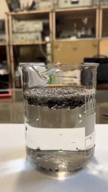 Работа сорбента ученых СПбГУПТД в воде