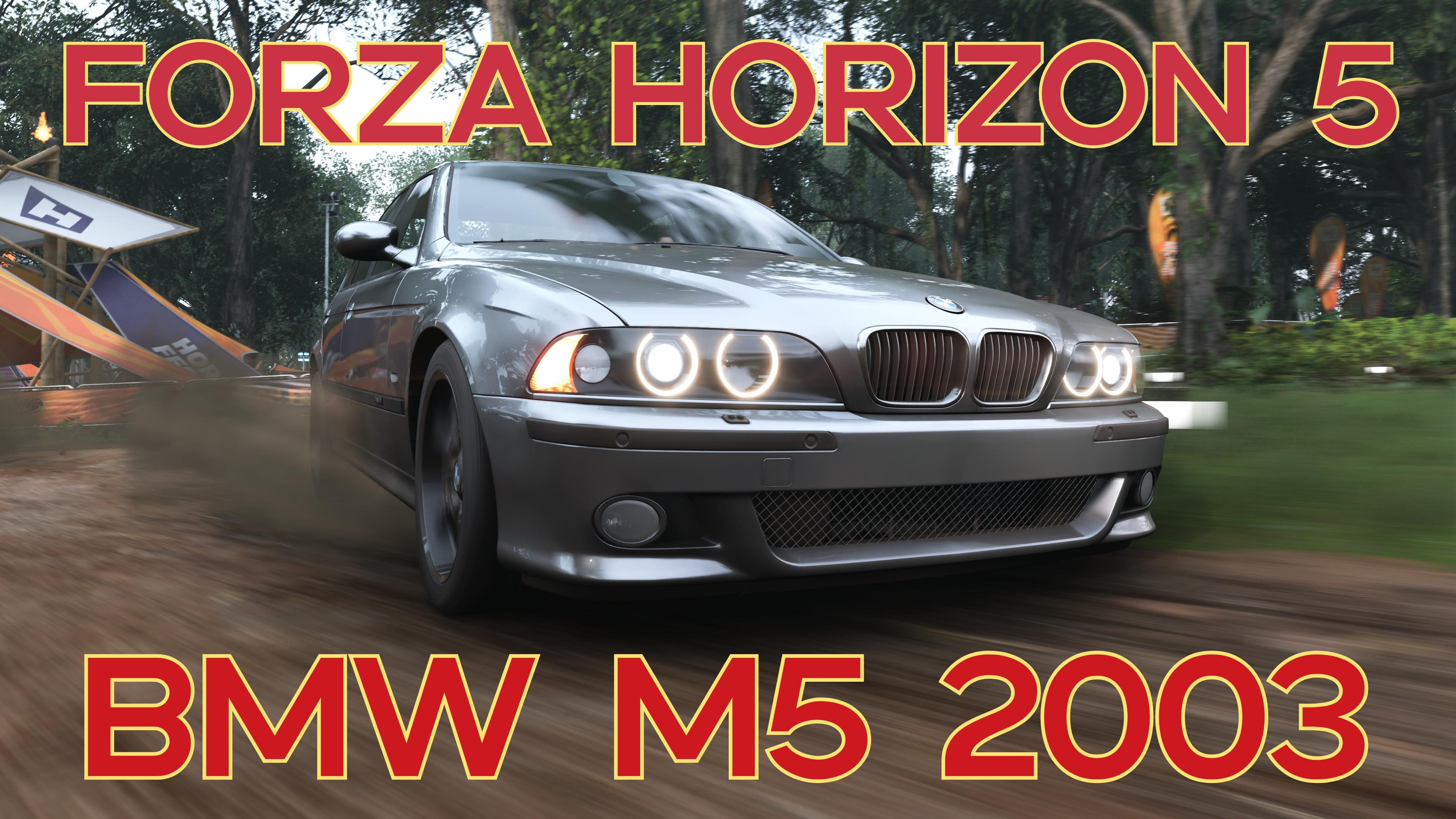 BMW M5 2003 — скрытая мощь под строгими линиями в мире Forza Horizon 5 🌍⚡️