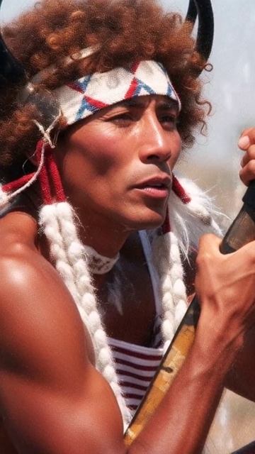 David Mann Индейцы - Ожившие картины ИИ