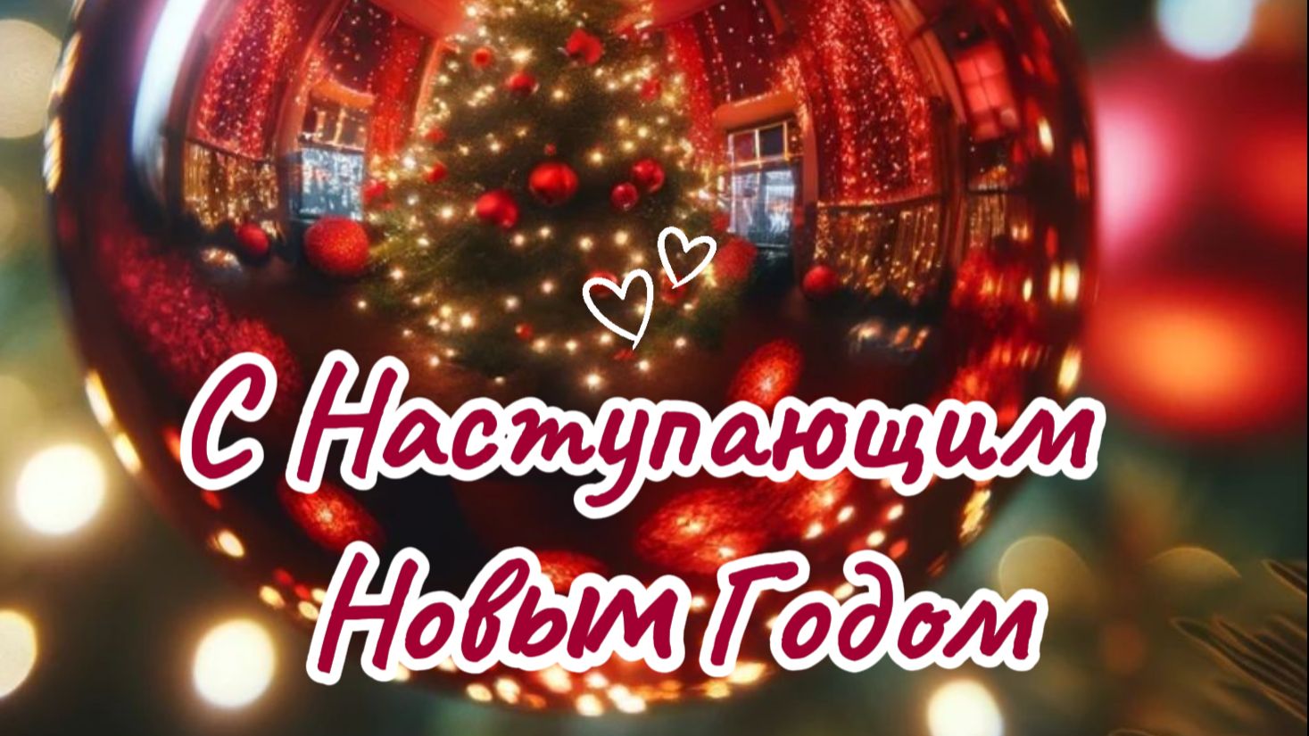 С наступающим новым годом – тёплая музыкальная открытка для родных, друзей и коллег