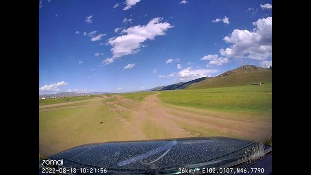 По Центральной Монголии на УАЗ Патриот. Видео с регистратора.