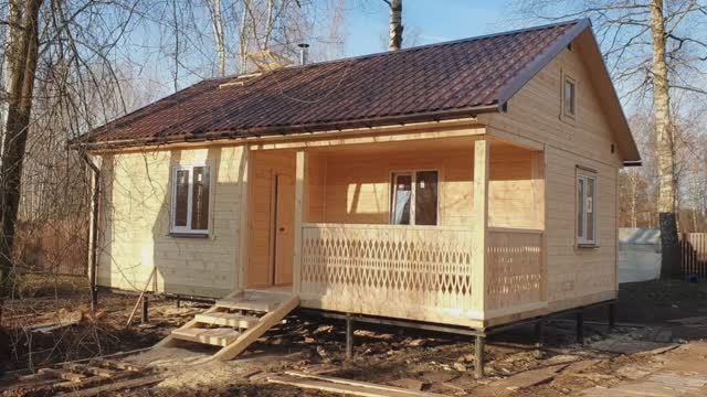 Строительство на заказ бани из сухого профилированного бруса под ключ в Московской области