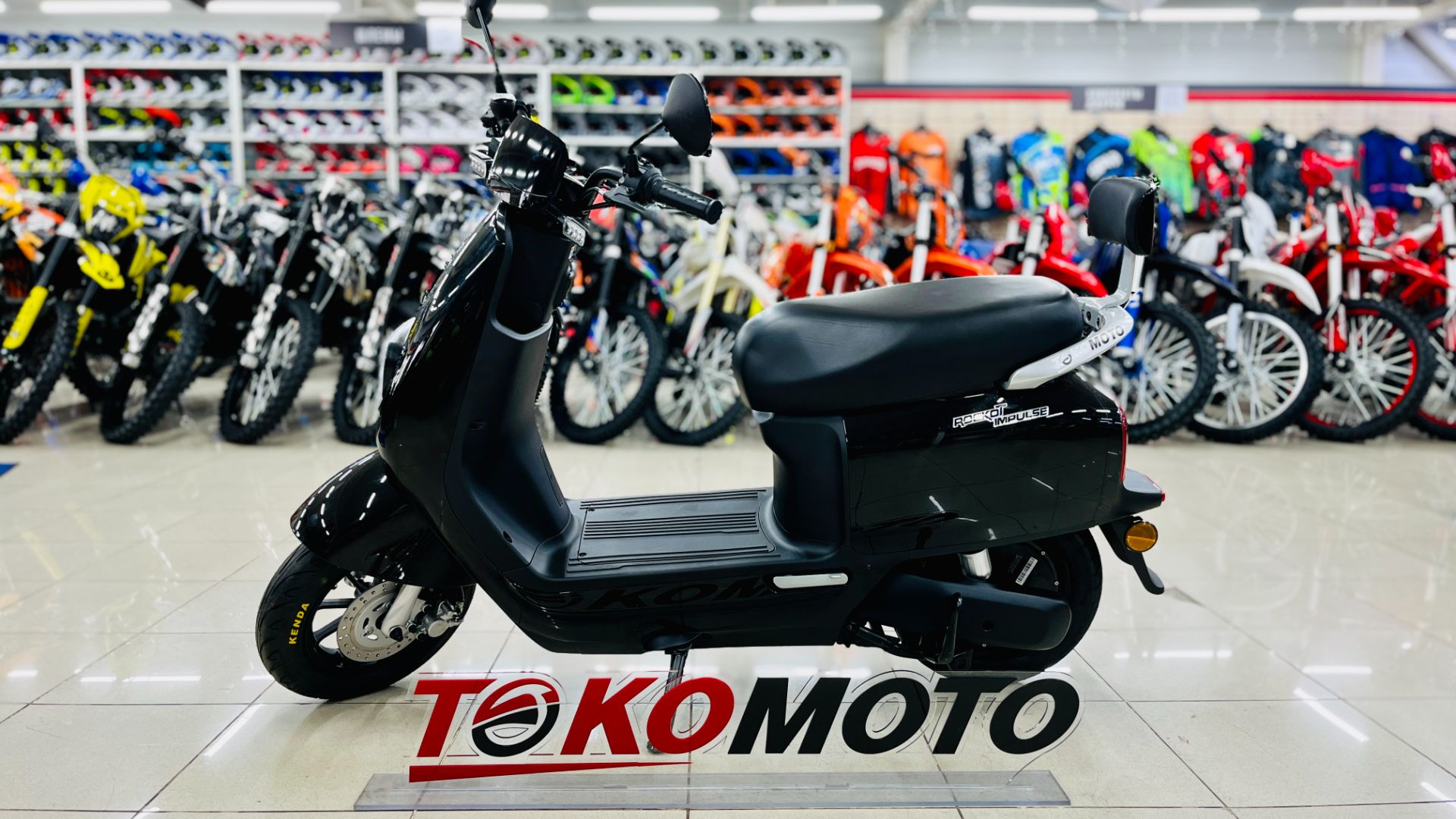 Электрический скутер ROCKOT IMPULSE (черный) 16 (ВИДЕО НОВОЕ)