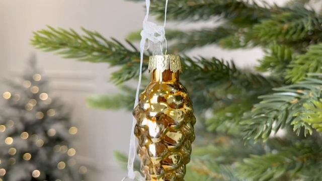 Ёлочное украшение-гроздь ГОЛЬПЕС, стекло, золотой, 11 см, 87194-2