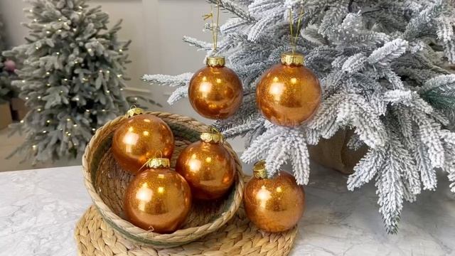 Набор ёлочных ПЭТ шаров УЮТ РОЖДЕСТВА, пластик, голубой, 8 см, упаковка 6 шт., 1000833