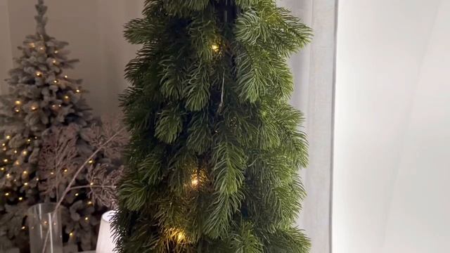 Искусственная елка с гирляндой ДРИАДА 90 см, 50 теплых белых LED ламп, 1000902