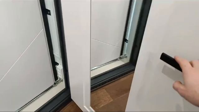 Входная дверь АСД Vegas с зеркалом Белый матовый. Видеообзор