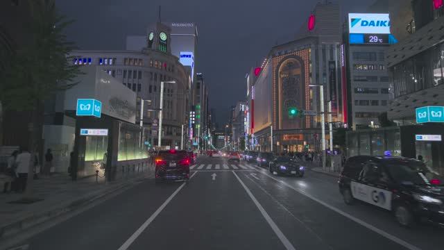 🇯🇵 Токио, Япония - на автомобиле от заката до ночи ⧸ 2025