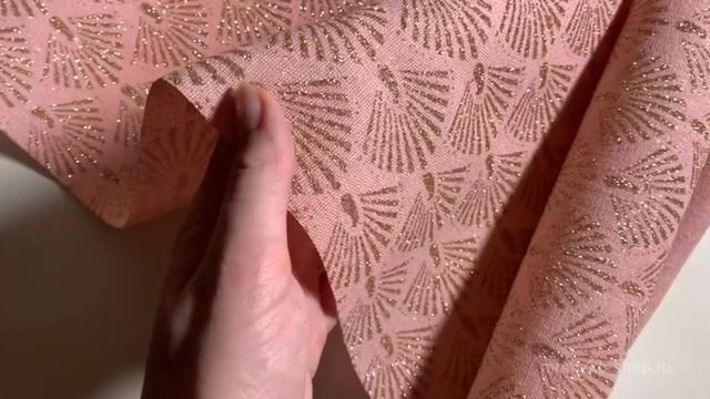 Ткань для декорирования РОМАНТИЧНАЯ ЭКЗОТИКА - ПАВЛИНЫ, розовая, 28х270 см, 767610190-3