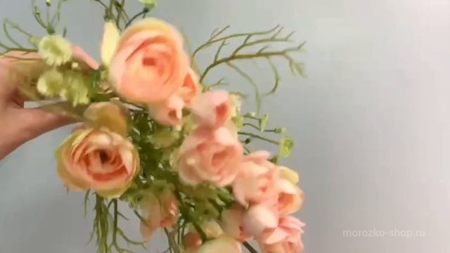 Искусственный букет РАНУНКОЛИ, светло-розовый, 40 см, 215757-54-3