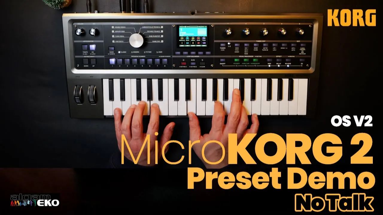 Korg microKorg 2: Best Presets and Sound Demo | No Talking