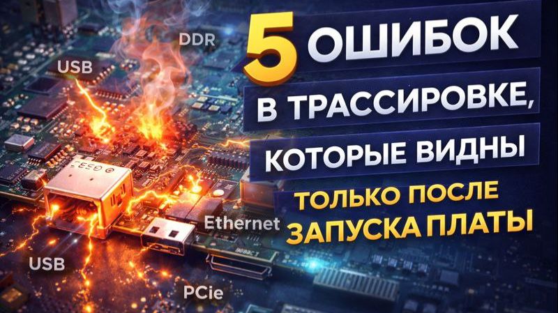 5 ошибок в трассировке, которые видны только после запуска платы