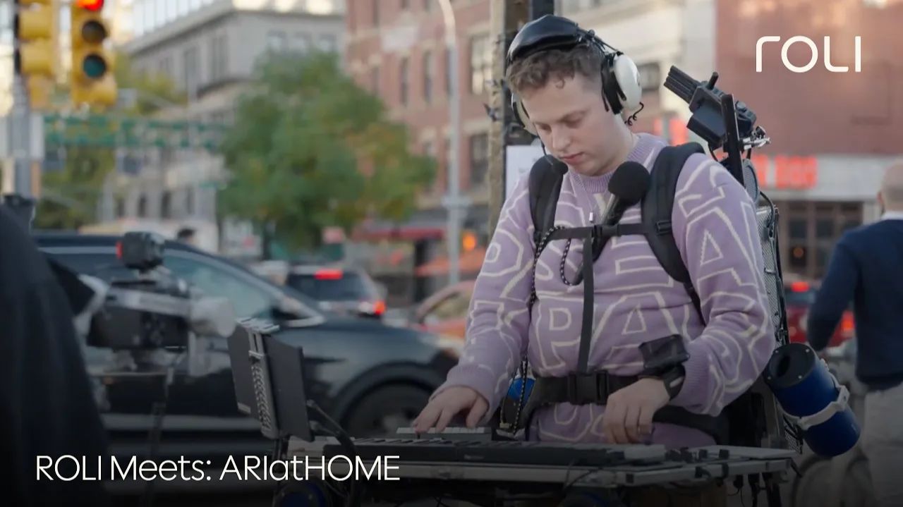 ROLI Meets ARIatHOME: Freestyle Beatmaking on Streets of New York with Piano M