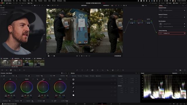 Достаточно ли хорош Apple LOG iPhone 15 Pro Max против Sony FX3 как сопоставить