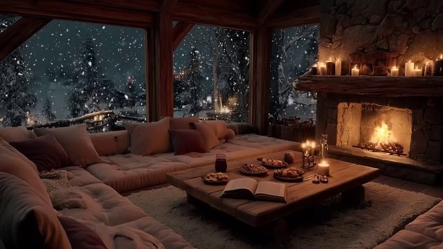Спокойная Красивая Музыка~Уют И Тепло У Камина~Зимняя Атмосфера