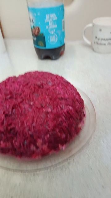 Мы сделали салат селёдка под шубой