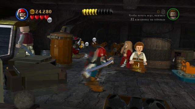 LEGO Pirates of the Caribbean Прохождение - Часть 3 - ЧЕРНАЯ ЖЕМЧУЖИНА