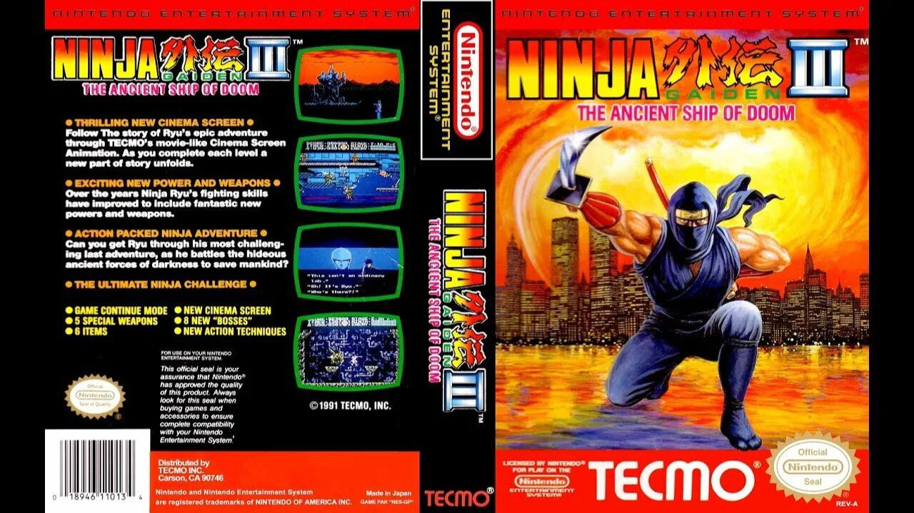 Ninja Gaiden III The Ancient Ship of Doom (NES)