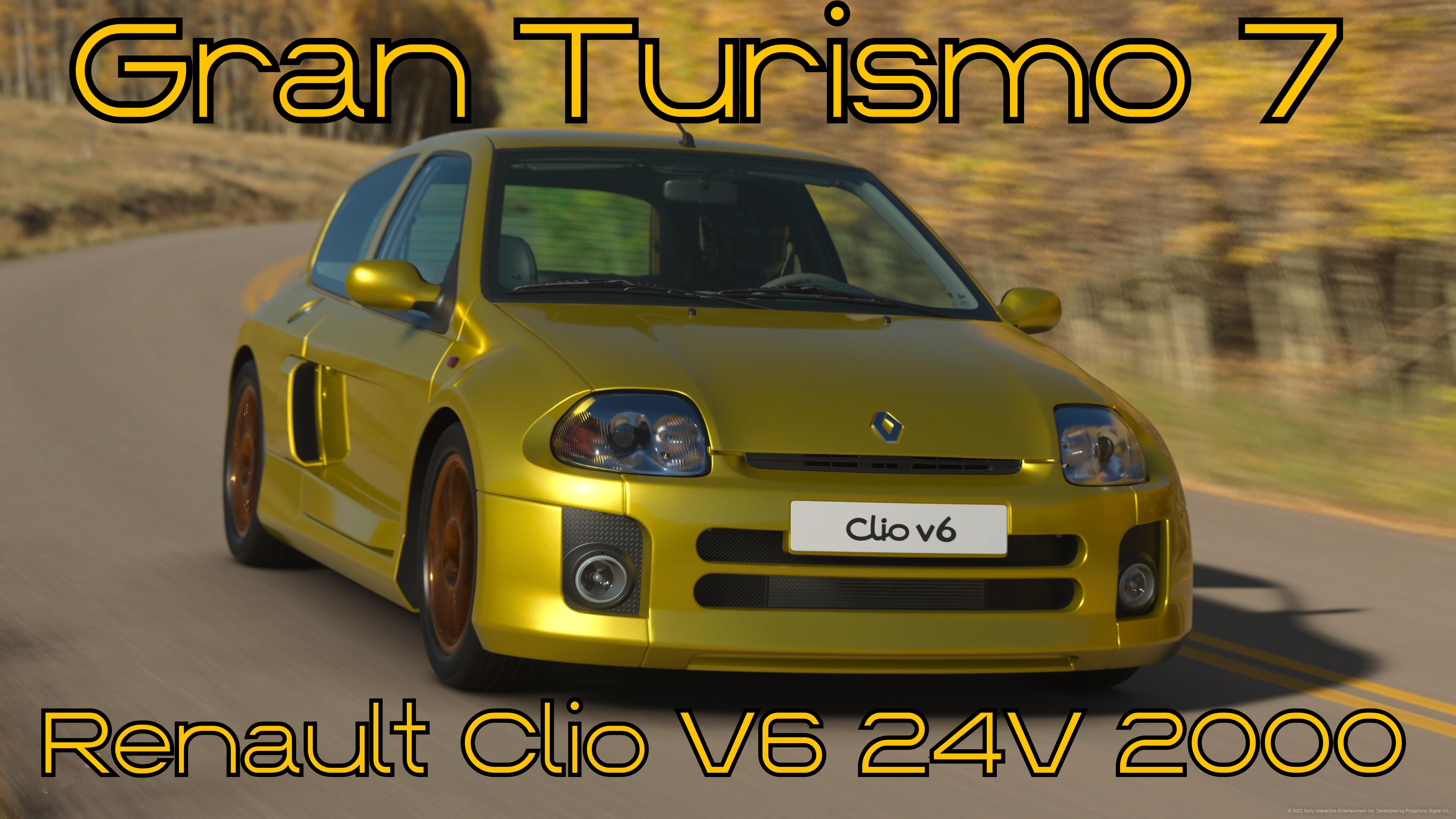 Renault Clio V6 24V 2000  яркий всплеск французских эмоций в мире Gran Turismo 7 🌍⚡️