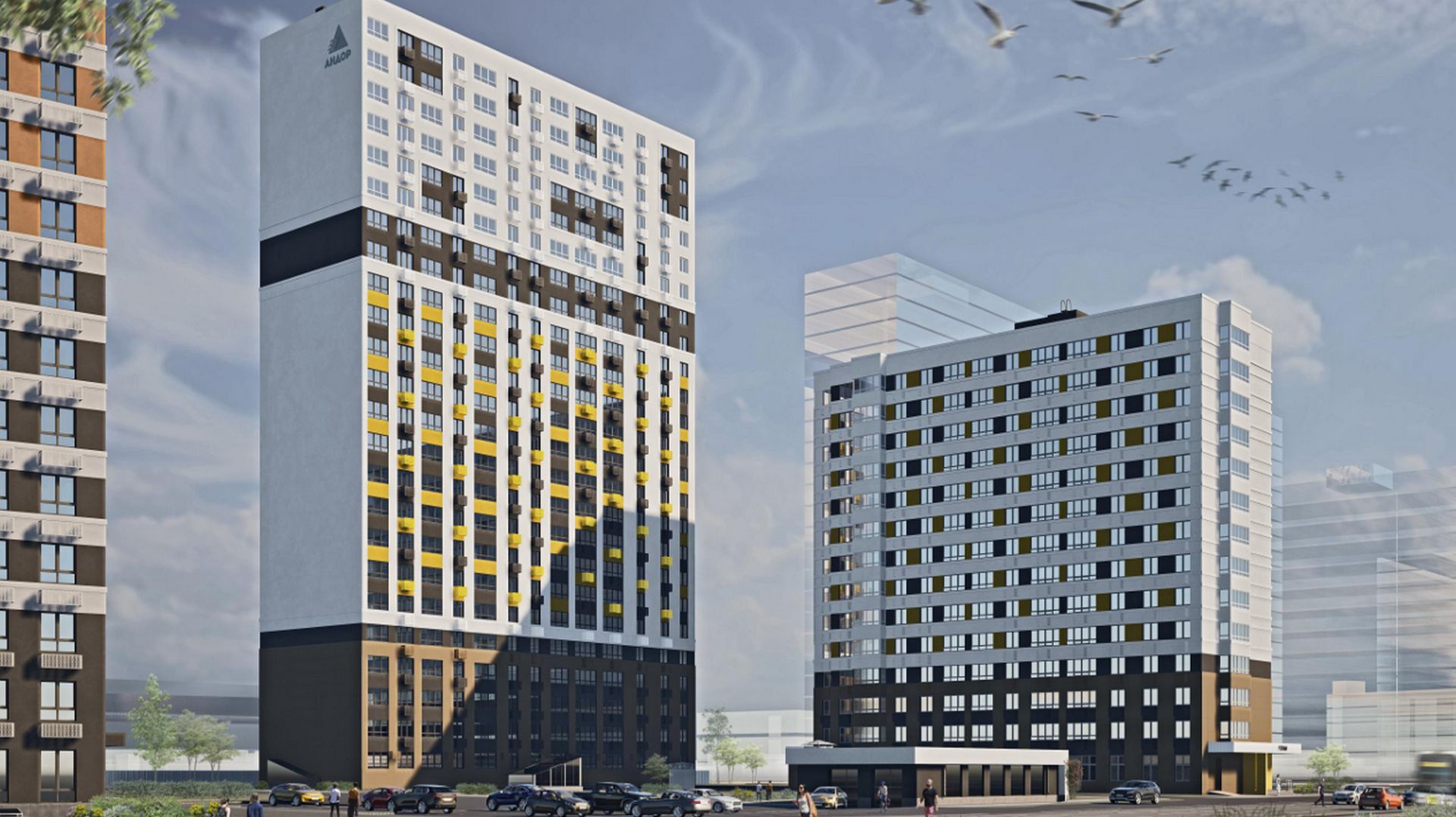 ЖК "Мёд", 3 строящихся объекта. ГК "Андор" || Канавинский р-он, ул. Украинская || Декабрь 2025