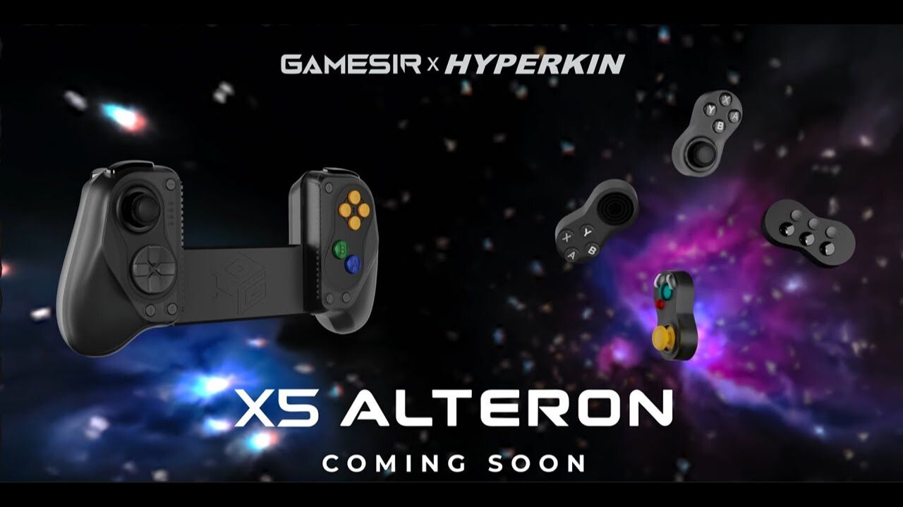 GameSir и Hyperkin выпускают X5 Alteron - модульный мобильный контроллер для Switch 2 и ретро-игр