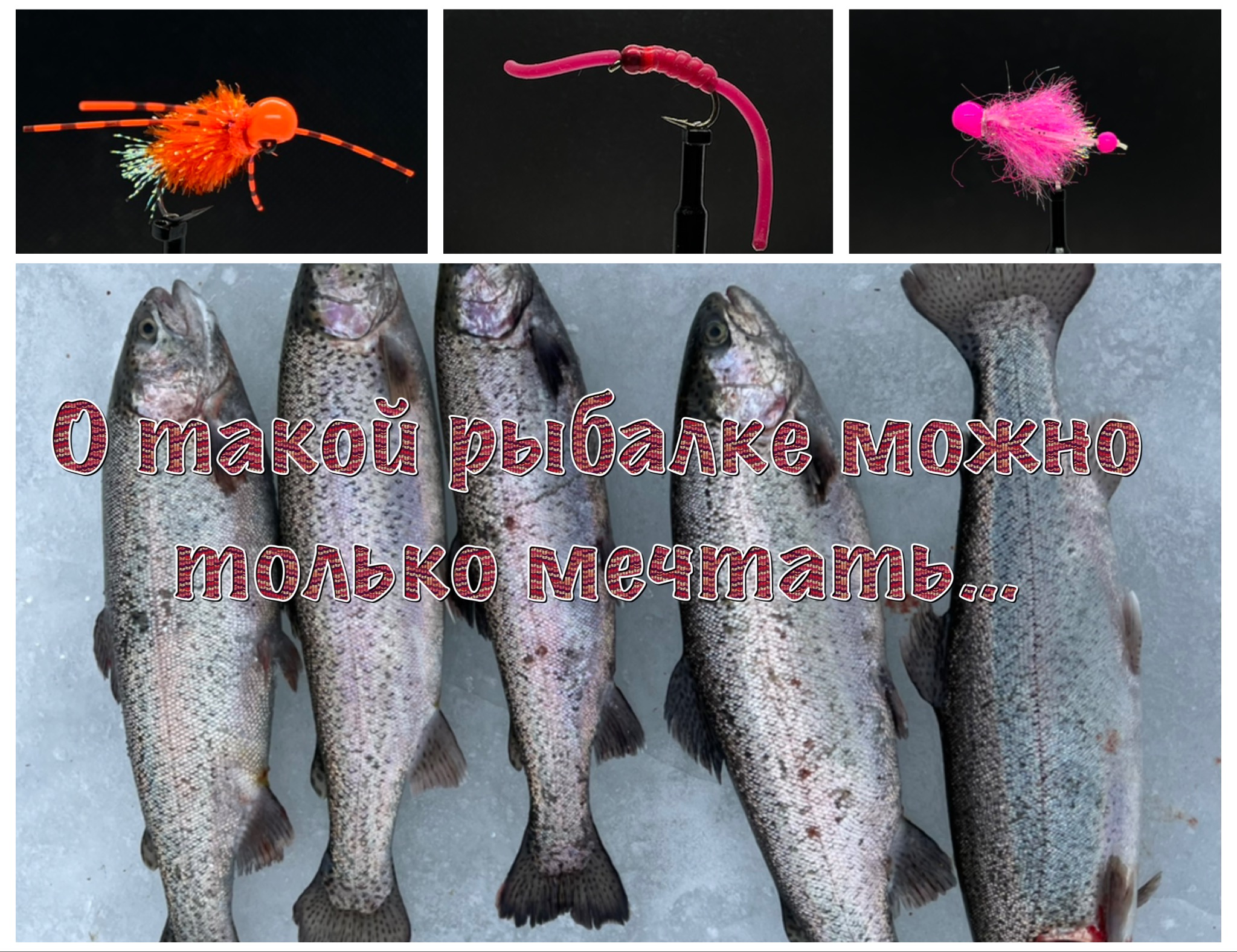 Ловля форели зимой со льда на платнике. Когда полезное удалось совместить с приятным...