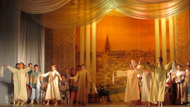 Народная Пляска из оперы "Евгений Онегин". Исп. Хор И Балет.