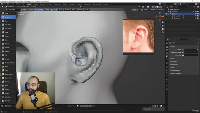 6. Sculpting the Ears