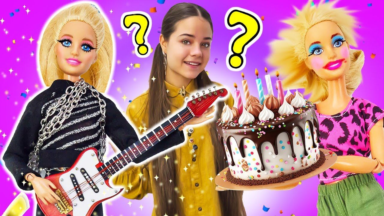 Барби примерила образ УЭНСДЕЙ! Игры одевалки в видео для девочек Салон Красоты
