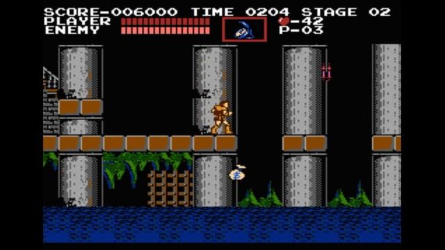 Dendy (Famicom,Nintendo,Nes) 8-bit Castlevania 1часть Stage 1