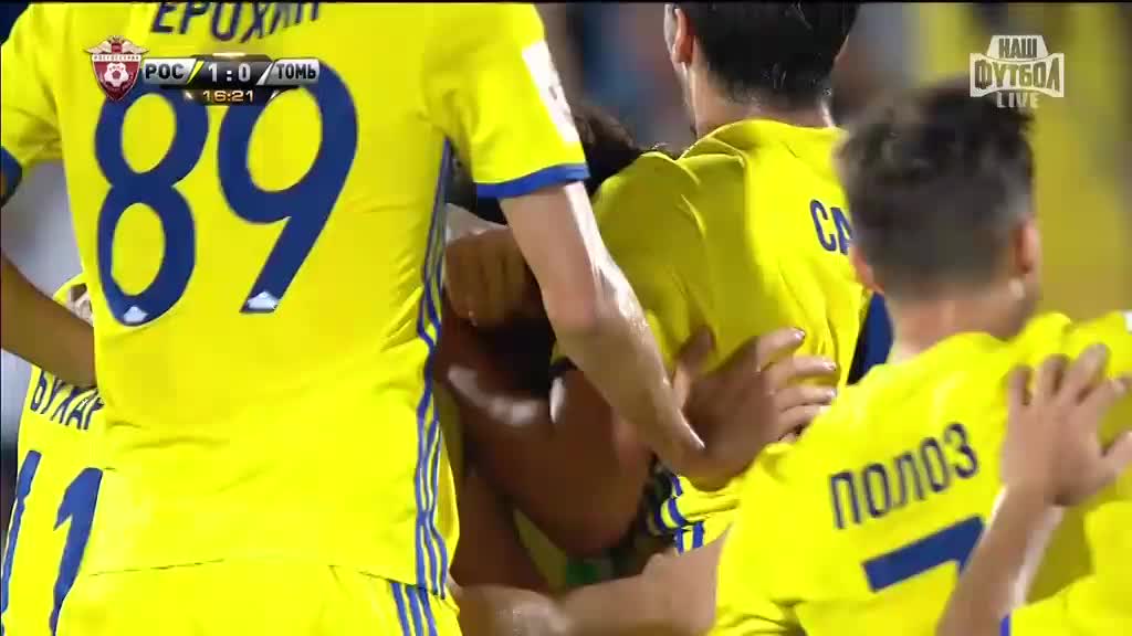 Ростов - Томь, Новосельцев, Гол, 1-0