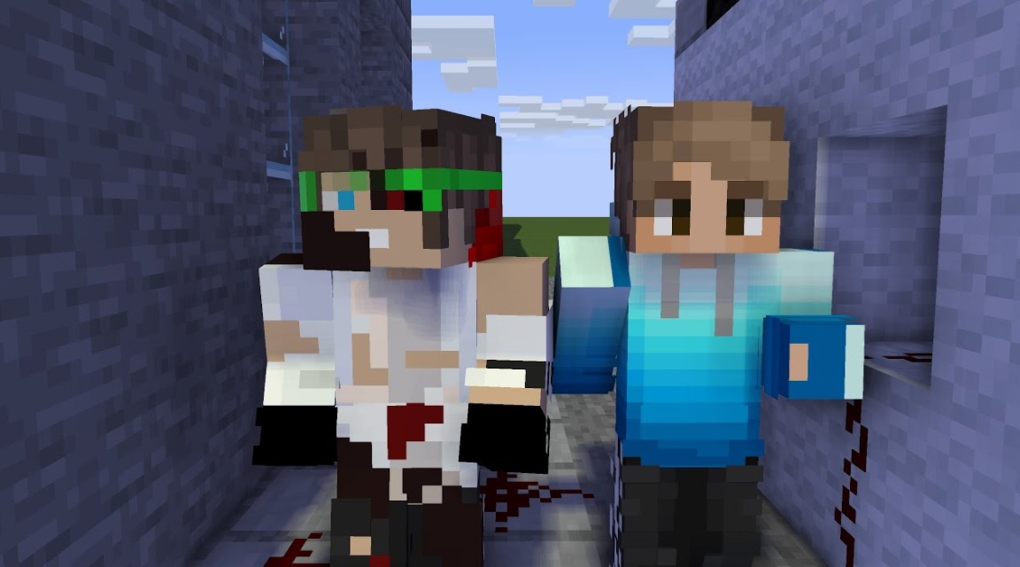 _Бой с мародёрами_ Зомби город #2 Minecraft Сериал