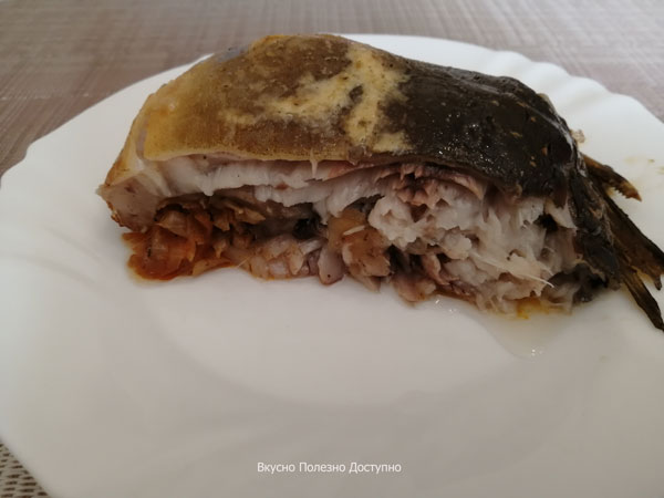 Фаршированный Карп, запеченный в духовке. Что может быть вкуснее, чем фаршированный капустой карп