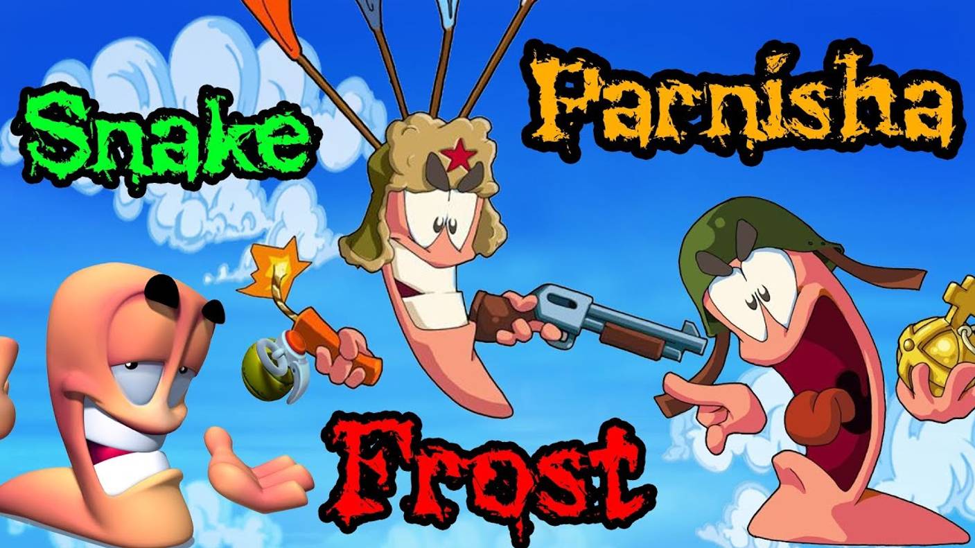 Король Леонид! Frost VS Parnisha VS Snake (Worms) №4