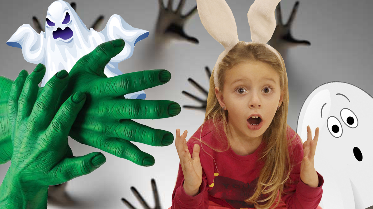 Каролина и детские истории - страшные истории на ночь - зеленая рука в ванной