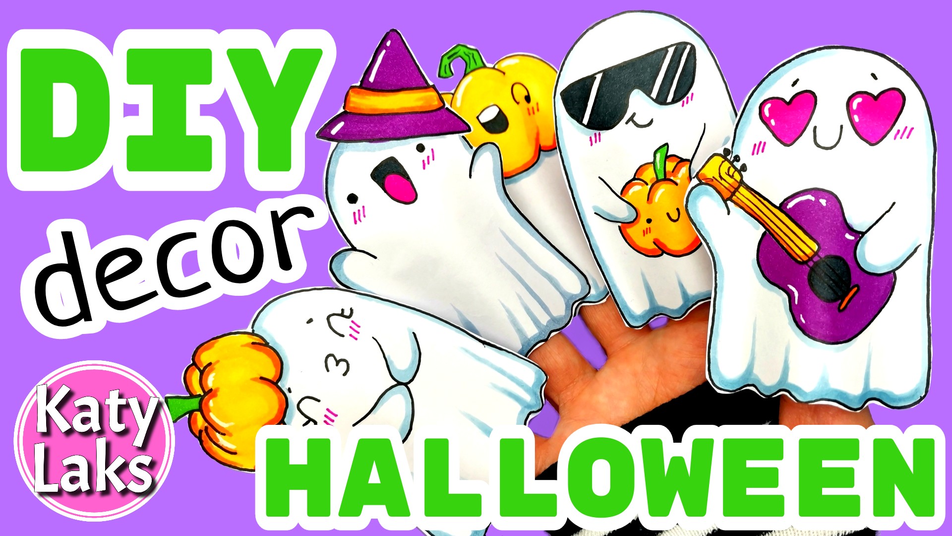 ?декор на Хэллоуин / ?Как нарисовать призрака