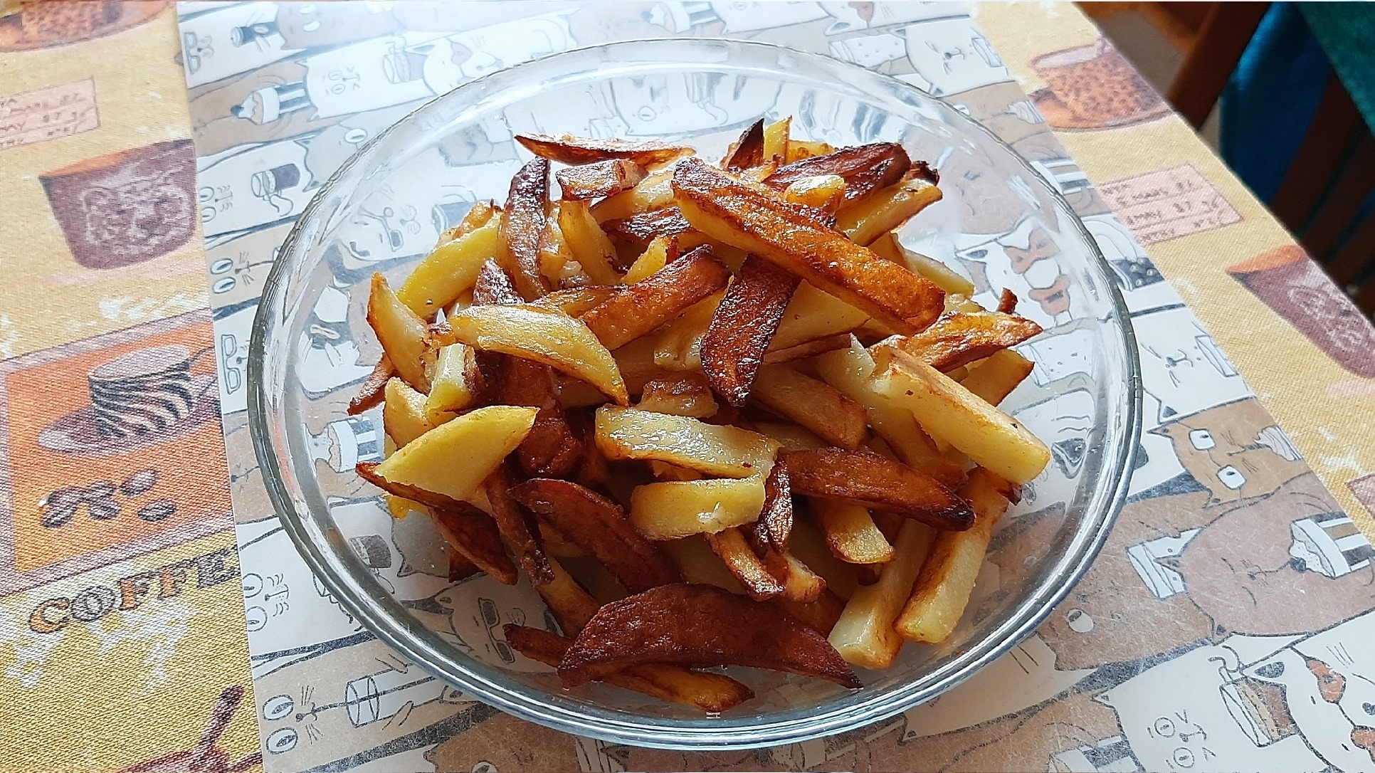 Как пожарить картошку?)