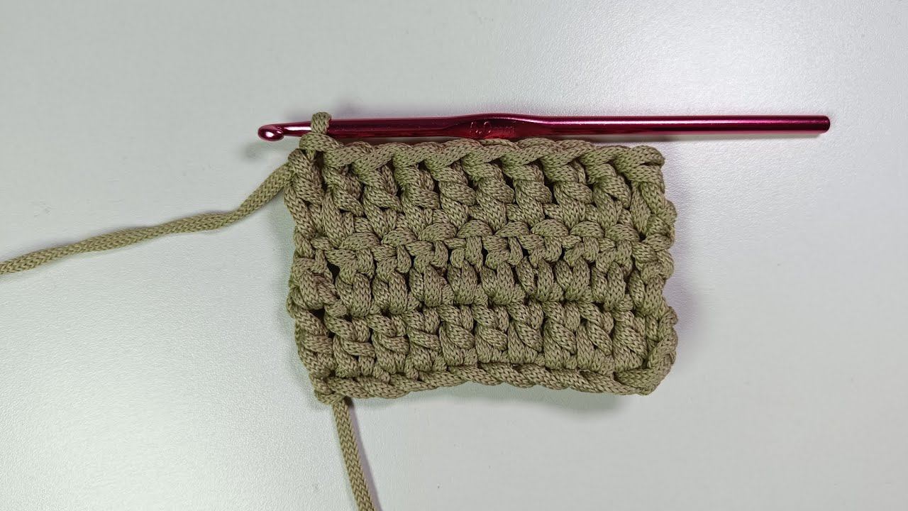 Столбик с одним накидом. Урок по вязанию крючком