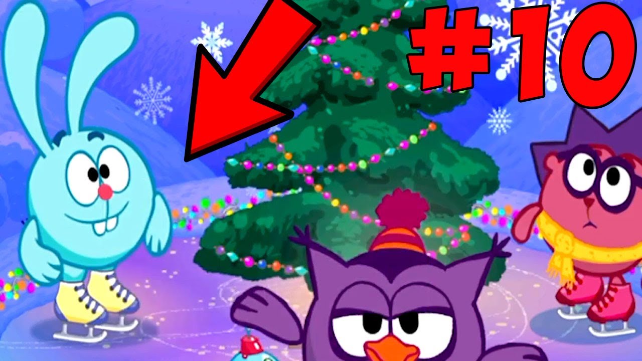Новый год со Смешариками. Смешарики 10 серия на канале BabyMax. Прохождение игры для детей.