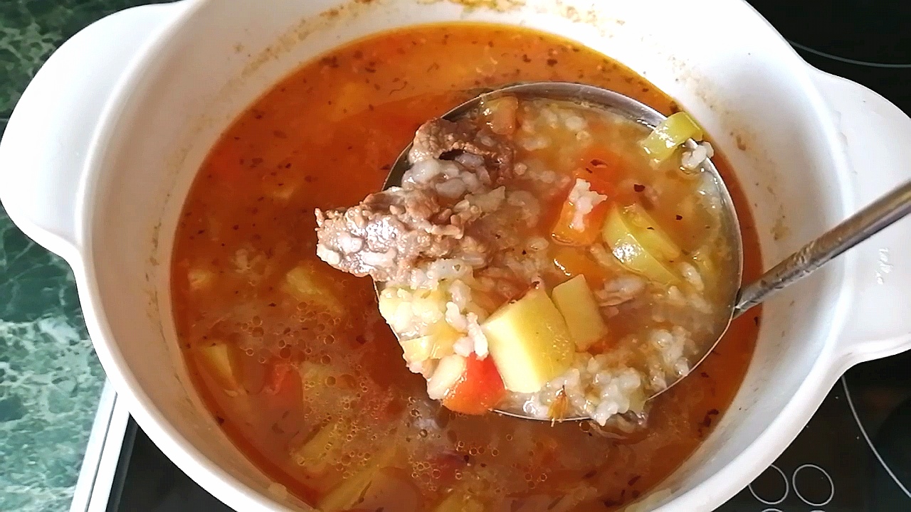 Суп Жареный  Мастава