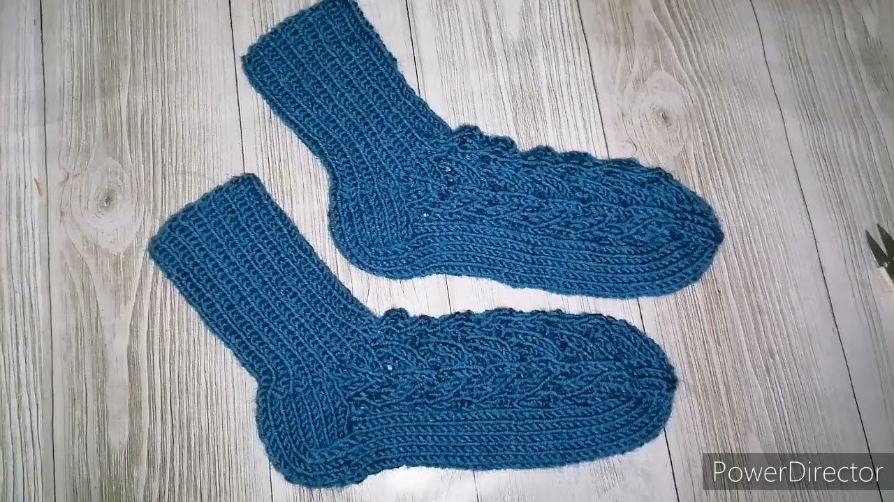 Мастер класс : детские ажурные носочки