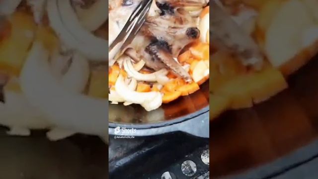 Как вкусно приготовить дичь в казане. Вальдшнеп с овощами и грибами.